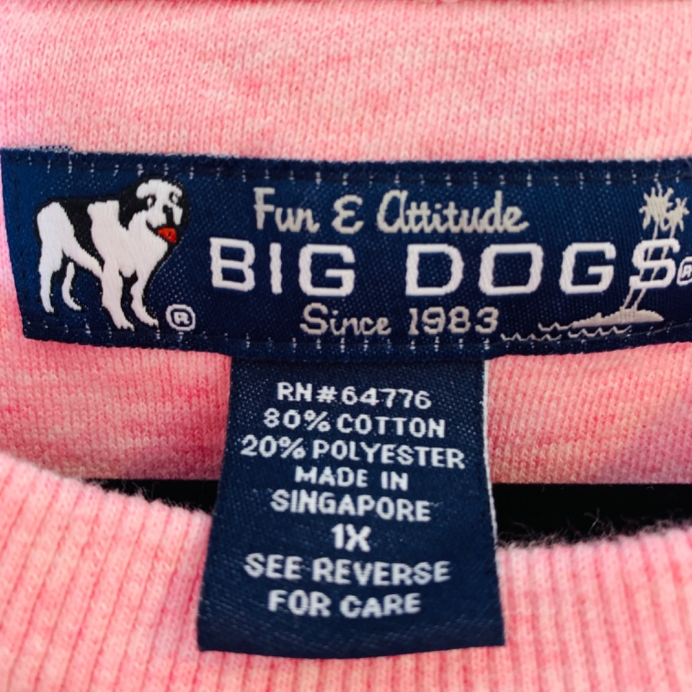 Big Dogs Sweatshirt Womens 1X Pink "Her Royal Highness" The Queen " Call Me Mom - Picture 4 of 11